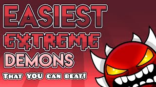 The 5 EASIEST Extreme Demons in Geometry Dash And how to beat them [upl. by Buchanan]