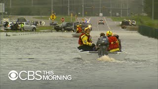 Hurricane Florence cuts off Wilmington North Carolina [upl. by Chevy]