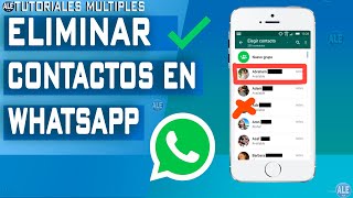 Como Eliminar Un Contacto De Whatsapp [upl. by Anelim]