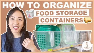 3 Tips on How to Organize Food Storage Containers [upl. by Ndnarb615]