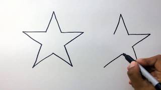 Como hacer Estrellas FACIL 👈⭐⭐How to draw and color stars ⭐⭐ [upl. by Eustatius328]