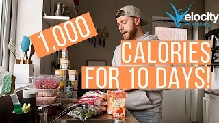 1000 CALORIES A DAY FOR 10 DAYS  Serious weight loss [upl. by Sihon]