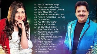 BEST Songs Udit Narayan amp Alka Yagnik  Evergreen romantic songs  Awesome Duets  SUPERHIT JUKEBOX [upl. by Laehctim]