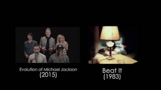 Evolution of Michael Jackson  Pentatonix Side By Side [upl. by Sualokcin]