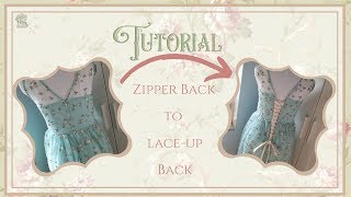 Zipper to Lace Up  A Zipper Replacement Tutorial [upl. by Savil]