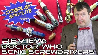 ALL the Doctor Who Sonic Screwdrivers  Cosplay Spotlite Review [upl. by Mace]