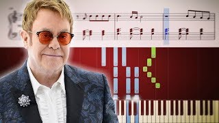 How To Play YOUR SONG by ELTON JOHN on piano [upl. by Teddman]