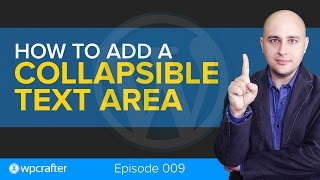 Howto Add A Collapsible Text Area In WordPress [upl. by Scarface]
