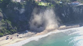 Landslide in Palos Verdes Estates [upl. by Ellan718]