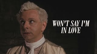 Aziraphale Wont Say Hes In Love With Crowley  Good Omens [upl. by Launam]