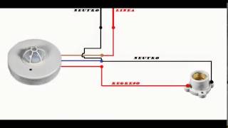 COMO CONECTAR SENSOR DE MOVIMIENTO [upl. by Sirronal]