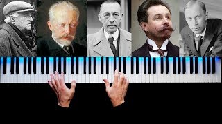 TOP 5 MOST FAMOUS RUSSIAN PIANO PIECES [upl. by Malloy]