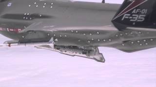 First F35A InFlight Missile Launch [upl. by Nodmac]