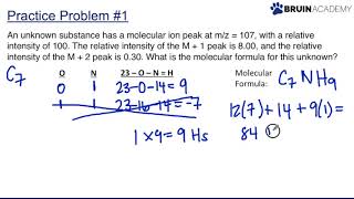 Mass Spectrometry Practice [upl. by Nuawad]