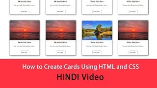 How to Create Cards Design Using HTML and CSS [upl. by Wolk]