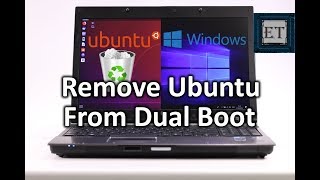 How to Remove Linux Ubuntu From Dual Boot in Windows 10 [upl. by Armmat]