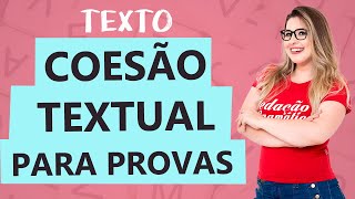 COESÃO TEXTUAL TIPOS E CARACTERÍSTICAS  Aula 16  Profa Pamba  Texto [upl. by Adrien]