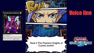 Yuto Xyz summon The Phantom Knights of Cursed Javelin JP VOX  YuGiOh Duel Links [upl. by Naelcm976]