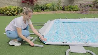 Bestway POWER STEEL RECTANGULAR Pool Installation [upl. by Emory303]