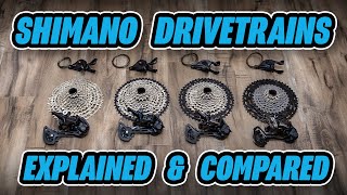 Shimano Drivetrain Comparison  XTR vs XT vs SLX vs Deore [upl. by Schwab]