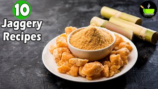 10 Jaggery Recipes Sweets Made From Jaggery [upl. by Nelan894]