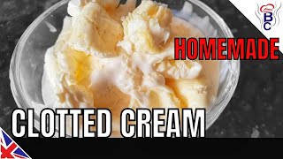 CLOTTED CREAM Recipe Cornish Clotted Cream  HOW TO MAKE Clotted Cream [upl. by Dawson915]