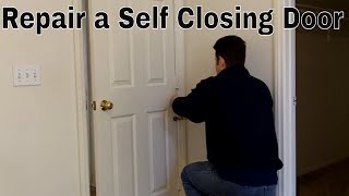 Repairing A Self Closing Door [upl. by Lelia]