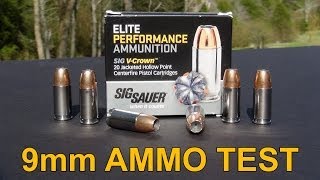 SIG SAUER VCROWN 9mm Ammo Review [upl. by Merrili]