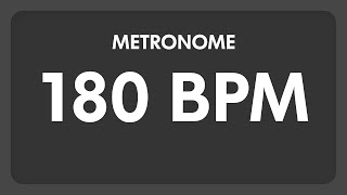 180 BPM  Metronome [upl. by Noryd220]