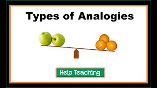 Types of Analogies  Vocabulary Lesson for Students [upl. by Sedlik]