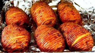 How to make HASSELBACK POTATOES recipe Baked Potato [upl. by Dry]