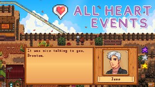 Stardew Valley │ Ridgeside Village │ June Heart Events ampamp Character Overview ♡ [upl. by Mariande]