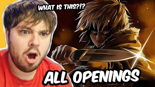 I Have No Enemies First Time Reaction To Vinland Saga Openings 14 [upl. by Elocon]