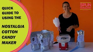 How to use a Nostalgia Cotton Candy Machine [upl. by Vashti666]