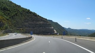 France A75 Millau  Montpellier Pas de lEscalette [upl. by Dagna]