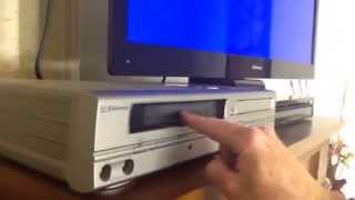 How to Operate an Emerson dual dvd vcr combo player model ewd2004 [upl. by Nadabb]