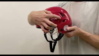 CCM 910 Helmet adjustment [upl. by Dorsy]