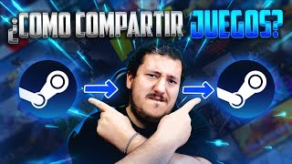 ❤️ Cómo COMPARTIR juegos en STEAM  TUTORIAL PRÉSTAMO FAMILIAR [upl. by Luapleahcim776]