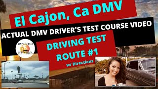 ACTUAL TEST COURSE  El Cajon DMV Driving Route Behind The Wheel License Tip Video Pass San Diego [upl. by Nodyarg89]