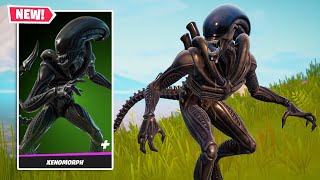 NEW XENOMORPH ALIEN Skin Gameplay in Fortnite [upl. by Ariam595]