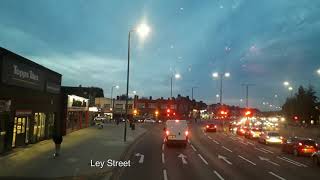 FULL VISUAL 296 Romford Station  Ilford Broadway Stagecoach 10124 LX12DDY [upl. by Nirret353]