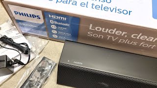 Philips B5105 Soundbar Quick Unboxing amp Setup with Audio Demos [upl. by Aisilef539]