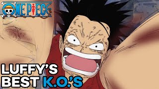 Luffys Best Knock Outs  One Piece [upl. by Derej]