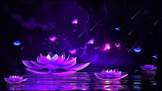 Peaceful Night 💜 Soothing Deep Sleep Music ★ Calming Meditation Healing 528Hz [upl. by Anuahsar]