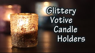 DIY Tutorial On How To Make Candle Holders With Glitter [upl. by Millur315]