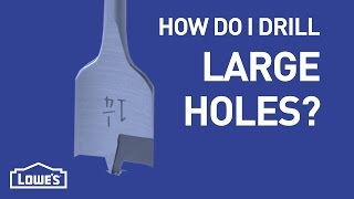 How Do I Drill Large Holes  DIY Basics [upl. by Aihsrop]