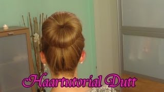 Easy Dutt mit und ohne Kissen High Bun [upl. by Musette454]