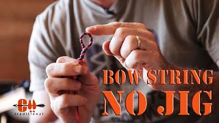 Make a Flemish Twist Bow String  NO JIG [upl. by Lanfri]