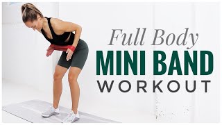 Full Body Mini RESISTANCE BAND Workout [upl. by Aerdnaeel344]