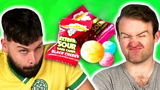 Irish People Try Extreme Sour Warheads For The First Time [upl. by Roose]